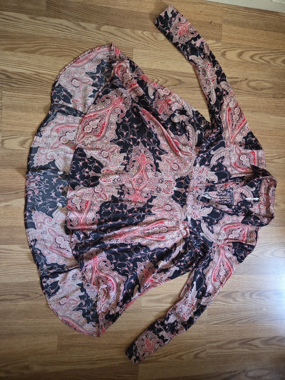 Free People Field Of Butterflies Long-Sleeve Tunic with Pink Accents